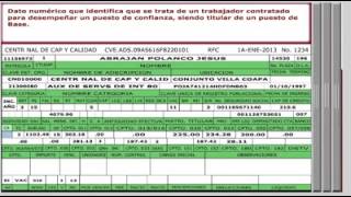 como leer el tarjeton de pago imss [upl. by Srini]