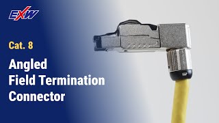 How to terminate the RJ45 Cat8 Shielded Angle Field Termination Plug [upl. by Assyle]