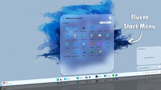 How to Get the New Fluent Start Menu Action Center amp the Taskbar in Windows 11 [upl. by Mignonne579]