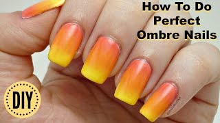 How To Do Perfect Ombre Nail Art Design ओंब्रे नेल आर्ट कैसे बनायें IndianNailArt [upl. by Maddeu342]