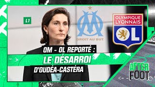 OM  OL  La déception et le désarroi d’OudéaCastéra après le report du match exclu RMC Sport [upl. by Cenac]