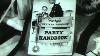 Borden Dairy Company  Free Promotion  Fury Western Party Kit  Vintage Commercial  1950s  1960s [upl. by Enrev]