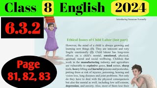 Class 8 english 632  Class eight english page 818283  অষ্টম শ্রেণির ইংরেজি ৬৩2 [upl. by Akins]