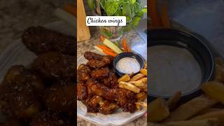 chicken wings recipe 😋chicken wings songtrending youtubeshorts ytshorts viralshorts video [upl. by Yllier]