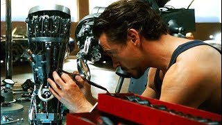 Tony Stark Creating New Element Scene  IronMan 2 2010 Movie CLIP HD [upl. by Valenta341]