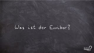 Euribor  Was ist der EURIBOR [upl. by Jorrie]