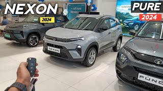 Tata Nexon Pure 2024 ❣️ मात्र ₹ 799लाख से शुरु Tata कि 5 ⭐ Rated SUV कार 💪 [upl. by Atinna754]