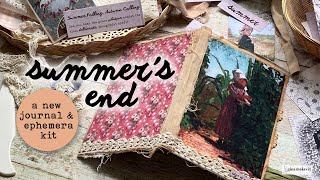 Summers End  A New Journal amp Ephemera Kit [upl. by Alcinia169]