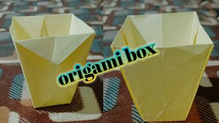 origami box 🎁easy origami paper box makingpaper se box 🎁 kaise banate hain🎁👍👍👌👌 [upl. by Bergwall]