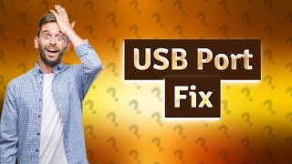 How do I fix my USB port not reading [upl. by Yule620]