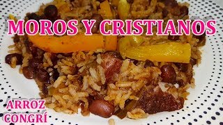 COMO HACER MOROS Y CRISTIANOS  ARROZ CONGRÍ  CONGRÍ ORIENTAL  CONGRÍ  FÁCIL RÁPIDO Y DELICIOSO [upl. by Can]