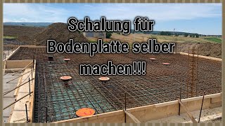 Schalung Bodenplatteselber machen Allrounder Achi [upl. by Azeel]