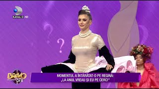 Bravo ai stil  RALUCA DUMITRU MOMENT SPECTACULOS LA INALTIME REGINAquotMomentul a fost DIVINISIMquot [upl. by Giavani869]