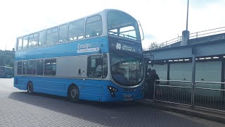 Fast  EnsignBus Route x80  Volvo B5LH Wright Eclipse Gemini II  EU62BSY 502 [upl. by Bate76]