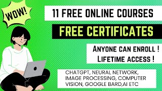 11 FREE COURSES WITH CERTIFICATES ✅ ONLINE FREE COURSES WITH CERTIFICATES IN TAMIL [upl. by Mroz570]