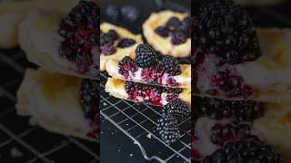 Blackberry Cream Cheese Tarts… Easy Puff Pastry Dessert… pastry puffpastry puffpastryrecipe [upl. by Niran]