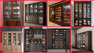 beautiful wooden crockery cabinet designs  wooden show case ideas [upl. by Flemming]