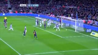 LaTdP  La Liga BBVA  Jornada 18  FC Barcelona 40 Espanyol [upl. by Merry]