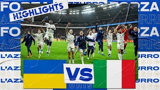 Highlights UcrainaItalia 00  Qualificazioni EURO 2024 [upl. by Atsev]