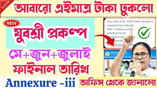 এইমাত্র আবারো যুবশ্রী প্রকল্পের ১৫০০ টাকা ছাড়লো  yuvashree new update  employment bank new update [upl. by Darmit]