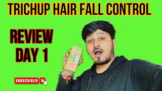 Trichup Hair Fall Control Oil Review  DAY 1 [upl. by Kurman]