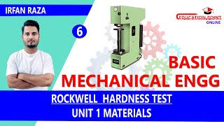 RockWell Hardness Test  Basic Mechanical Engineering RGPV BTech 1st Year  Irfan Raza [upl. by Huda782]