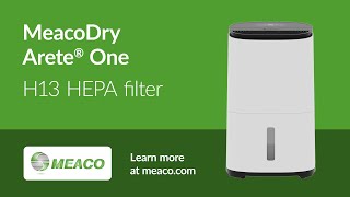 How to install the H13 HEPA filter on your MeacoDry Arete® One Dehumidifier and Air Purifier  Meaco [upl. by Eltsyrk]