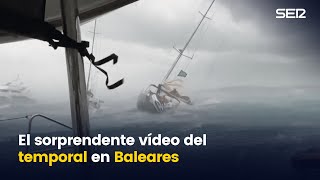 Heridos y embarcaciones a la deriva las imágenes del temporal en Baleares [upl. by Eniffit]