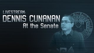 Livestream Dennis Cunanan at the Senate [upl. by Kenay297]