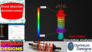 SolidWorks Tutorial  How to simulate Motor Cycle Shock Absorber solidworkstutorial drawing tips [upl. by Busby]