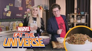 Gambit and Rogues Rice and Beans with Lane Moore  Eat The Universe [upl. by Elleimac]