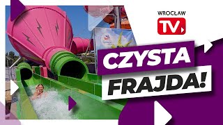 Nowe zjeżdżalnie w Aquapark Wrocław POV  Wrocław TV [upl. by Frazer]