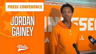 Jordan Gainey talks Tennessee and the start of SEC play [upl. by Frantz]