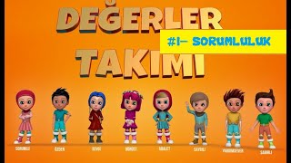 1 SORUMLULUK EĞİTİCİ ÇİZGİ FİLMDeğerler Takımı MUTLU SON [upl. by Cicily]