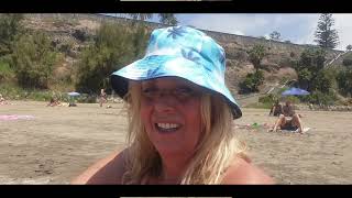 Gran Canaria beach day Vakantie Rick en Franny Playa del inglish [upl. by Aylmar]