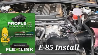 Chevrolet Camaro ZL1 LT4 E85 Flex Fuel Sensor Install Video Adanced Fuel Dynamics [upl. by Amlet]