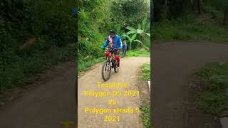 Test Drive polygon D5 Vs polygon xtrada 5 2021 di Tanjakkan Cibaribis banjaran [upl. by Roddie]