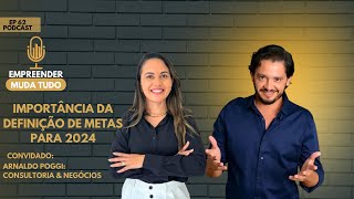 Como definir Metas para 2024  EP62 [upl. by Zailer]