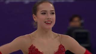 Alina Zagitova Али́на Заги́това OAR  2018 PyeongChang Figure Skating Team Event Ladies FS [upl. by Anyd135]