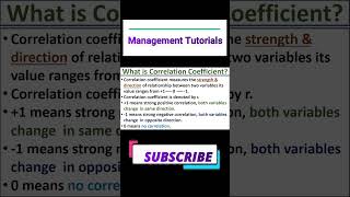 What is Correlation Coefficient [upl. by Olonam]