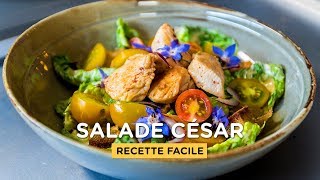 RECETTE SALADE CÉSAR prête en 10 minutes [upl. by Knipe]