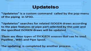 SP3D custom command Update ISOGEN tutorials [upl. by Elstan]