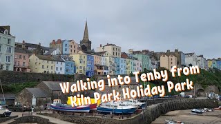 A walk from Kiln Park Holiday Centre to Tenby across the beach What a lovely little place Tenby is [upl. by Nabala]