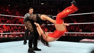 Raw Kelly Kelly amp Aksana vs The Bella Twins [upl. by Neitsirk]