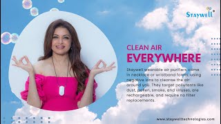 Staywell Wearable Air Purifiers Clean Air Anywhere Anytime [upl. by Ahsilet]