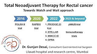 Rectal cancer amp total neoadjuvant therapy  RAPIDO trial POLISH 2 and OPRA trial PRODIGE 23 trial [upl. by Iras]