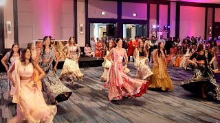 Stunning Sangeet Performance by the Bride and Her Friends and Family  Indian Wedding 4K [upl. by Sparke]