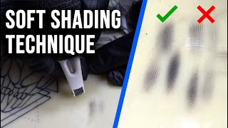 ⚠️ HOW TO DO SOFT SHADING IN TATTOO ⚠️ [upl. by Dareece]