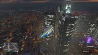 GTAV Blimp Explosions and Crashes [upl. by Annaeirb125]