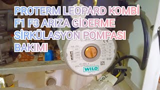 proterm leopard kombi F1 F3 arıza giderme sirkülasyon pompası bakımı [upl. by Ellevel]